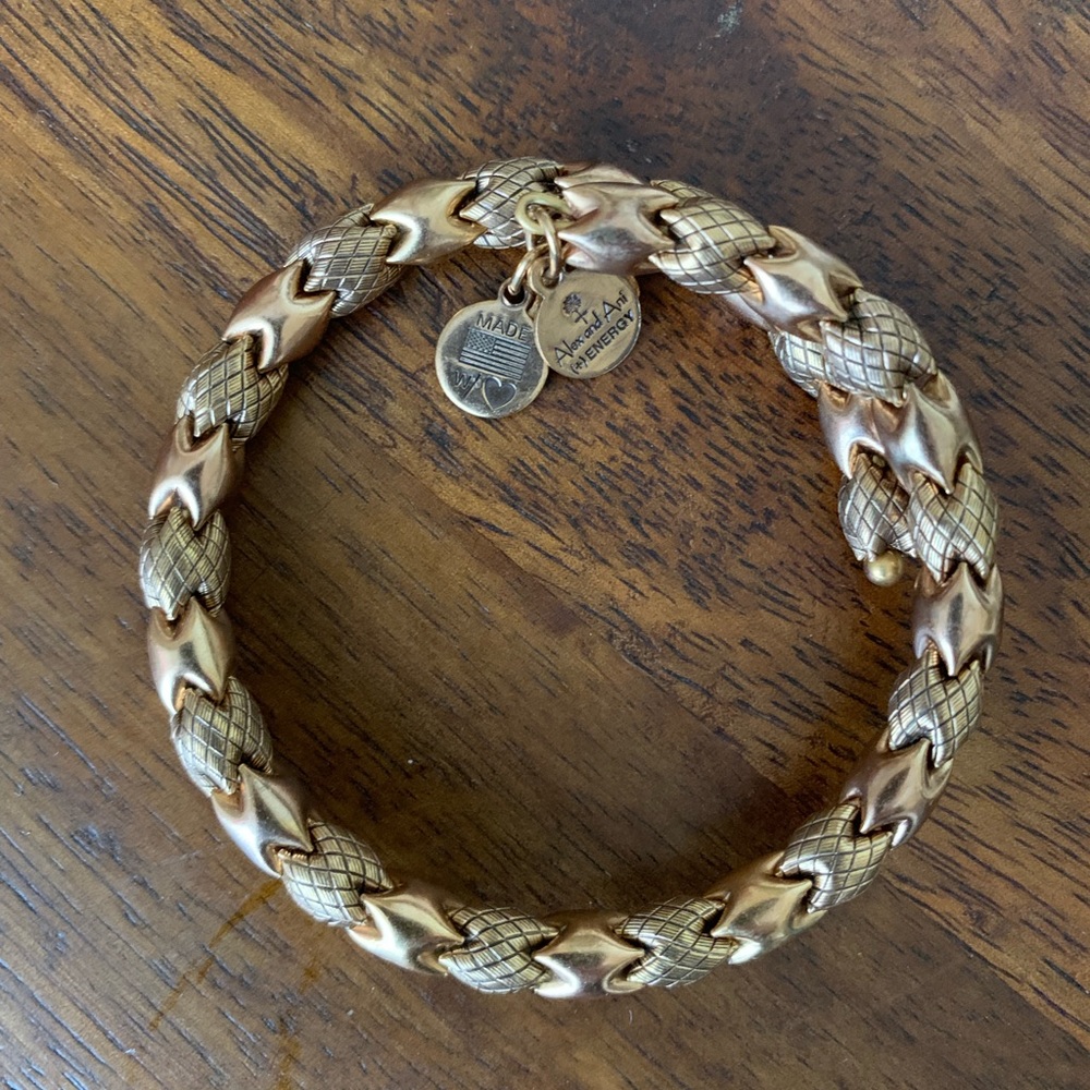 Gold Alex & Ani bracelet